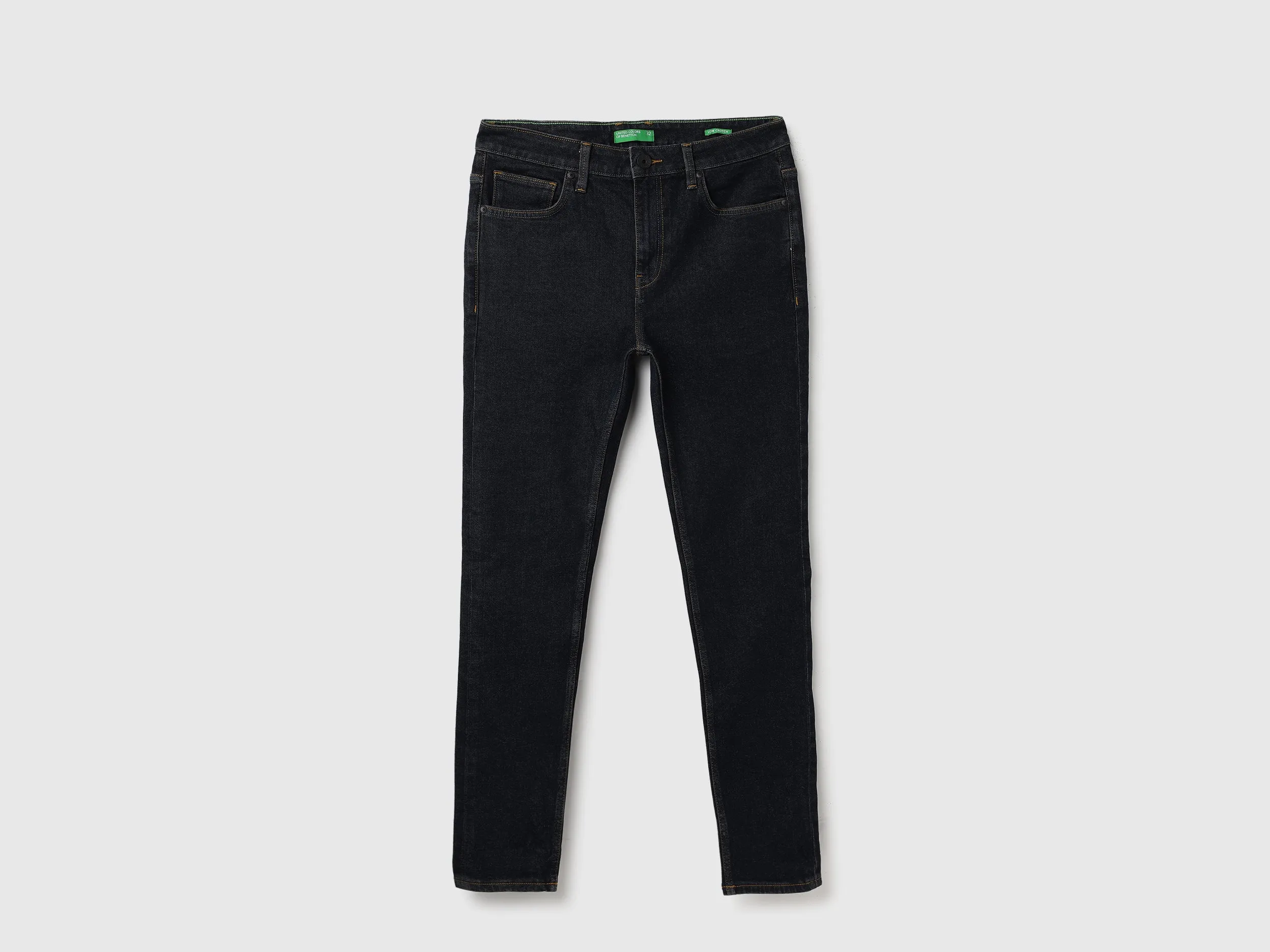 Solid Mid Rise Jeans