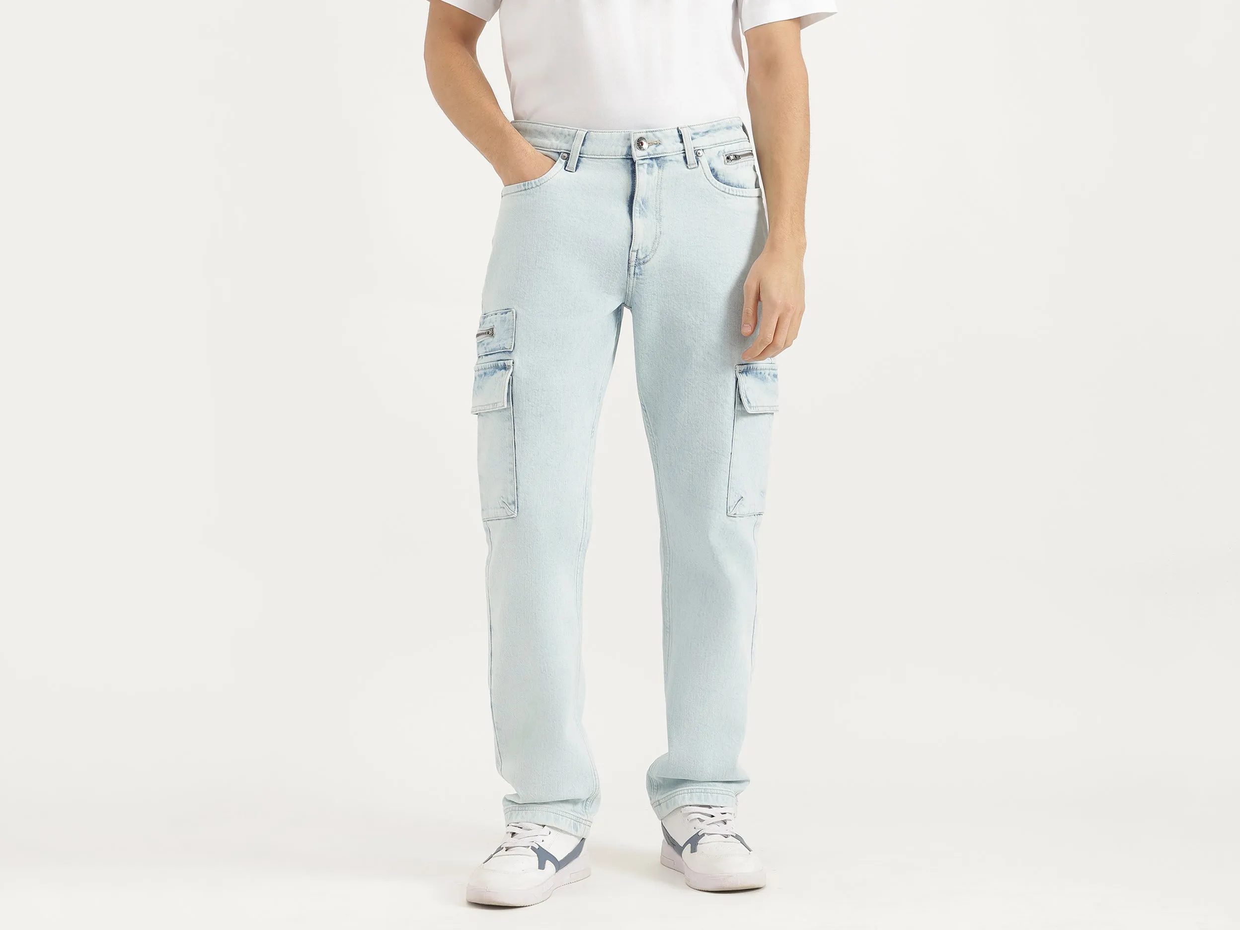 Solid Relaxed Fit Jeans
