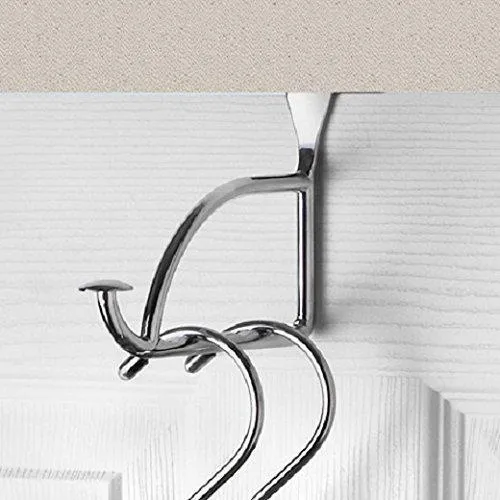 Spectrum Diversified 75370 Stratford Over The Door Hanger Holder, Chrome