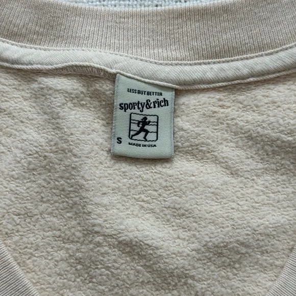 Sporty &amp; Rich Bardot V-Neck Vest - Cream/Chocolate