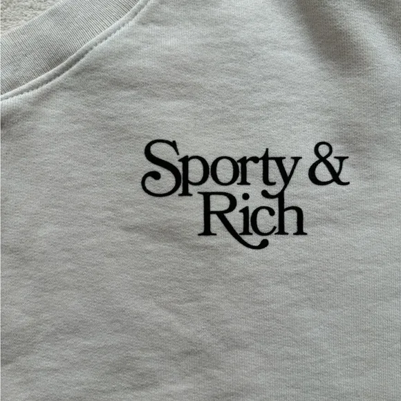 Sporty &amp; Rich Bardot V-Neck Vest - Cream/Chocolate