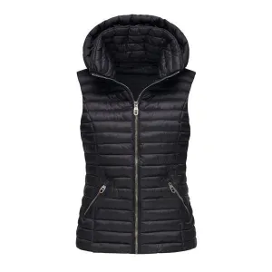 Spring Autumn Style Sleeveless Warm Hooded Vest Coat