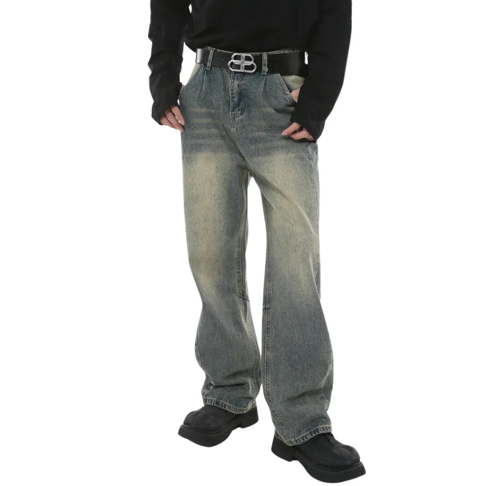 Straight Distressed Jeans