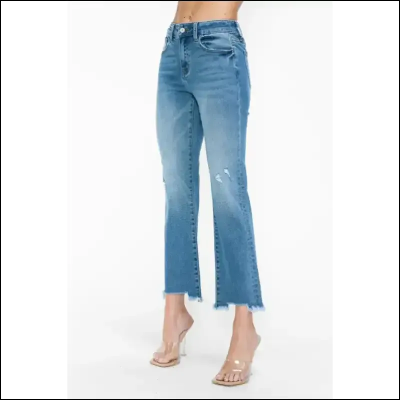 Strut in Style with Needful Things Raw Hem Distressed Jeans - Look Badass!