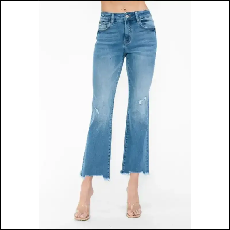 Strut in Style with Needful Things Raw Hem Distressed Jeans - Look Badass!