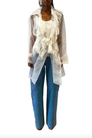 Stulla Blue Crochet Jeans
