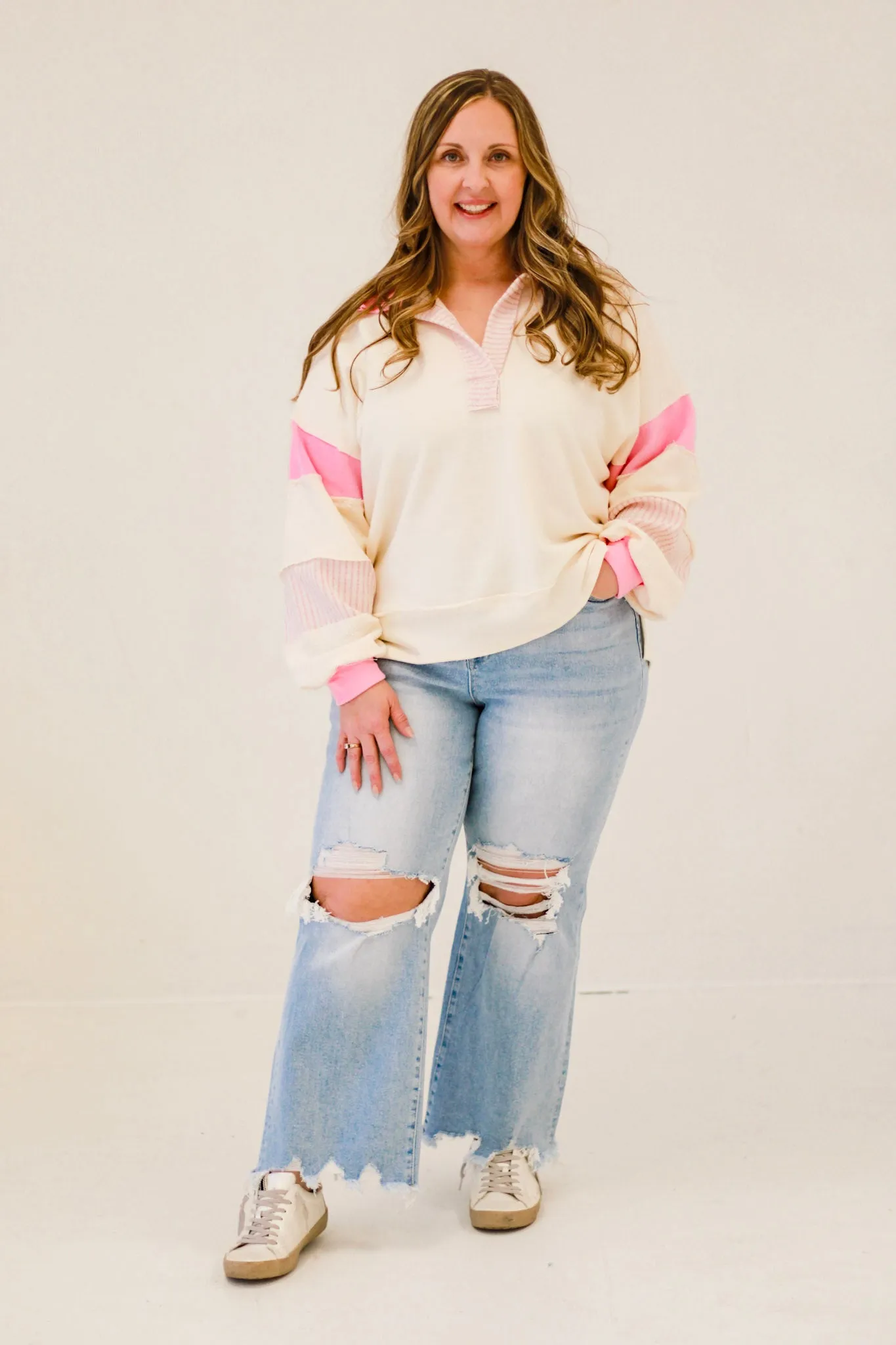 Summer Throwback 90's Vintage Crop Flare Dusty Indigo