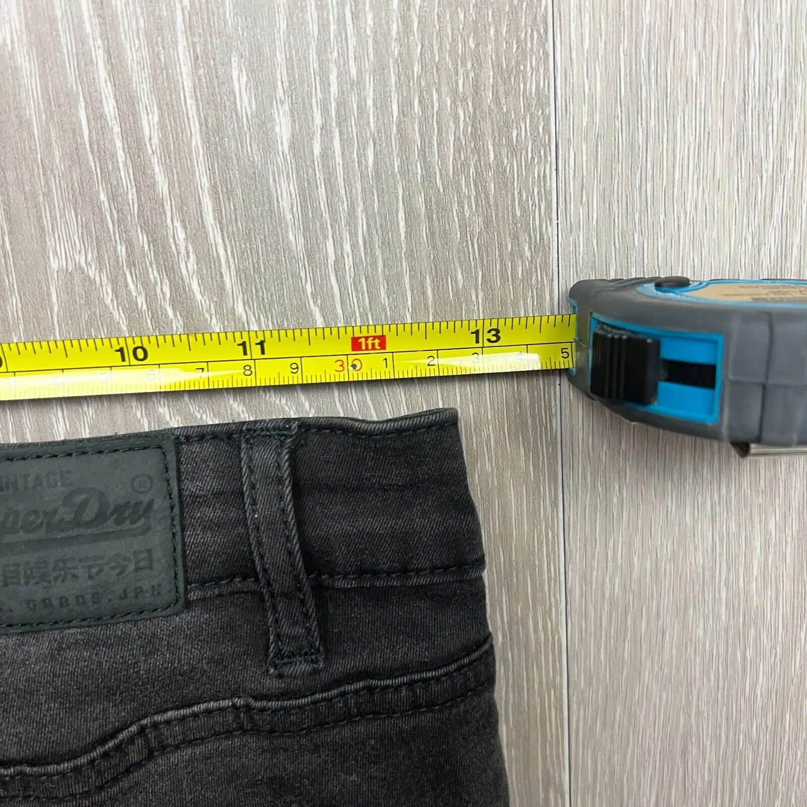 Superdry Sophia Skinny Black Distressed Jeans Size 24