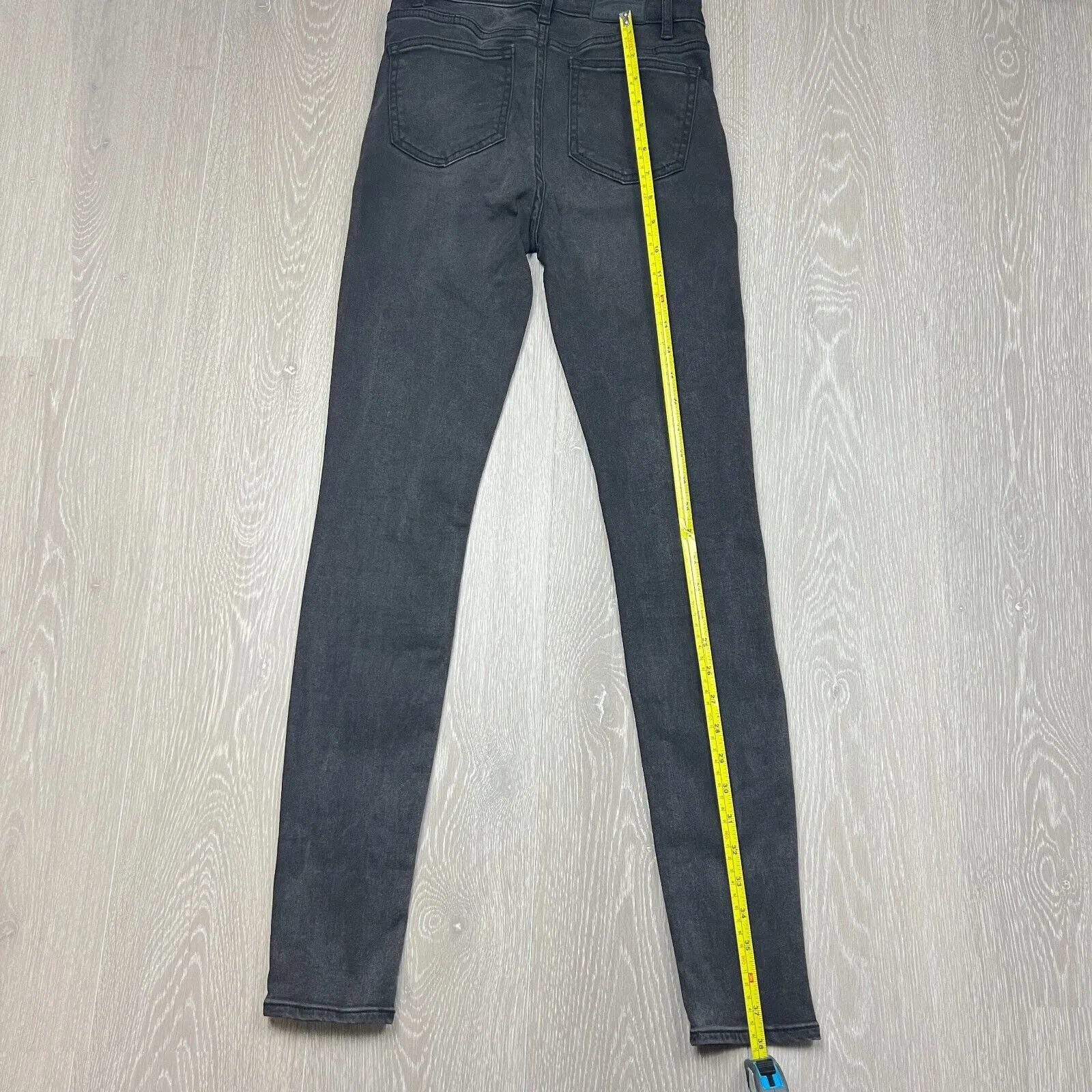 Superdry Sophia Skinny Black Distressed Jeans Size 24