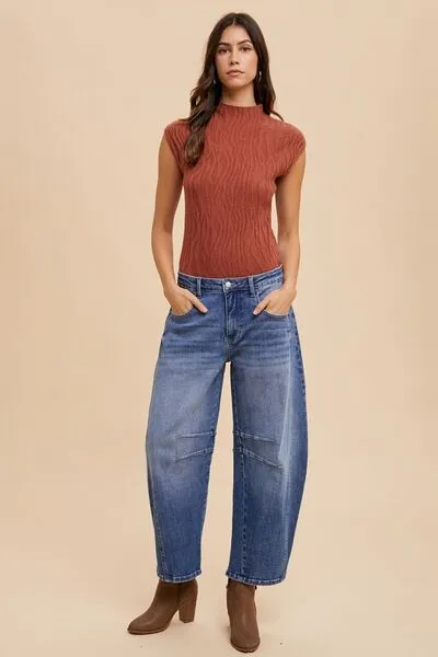 Tabitha Barrel Denim Jeans