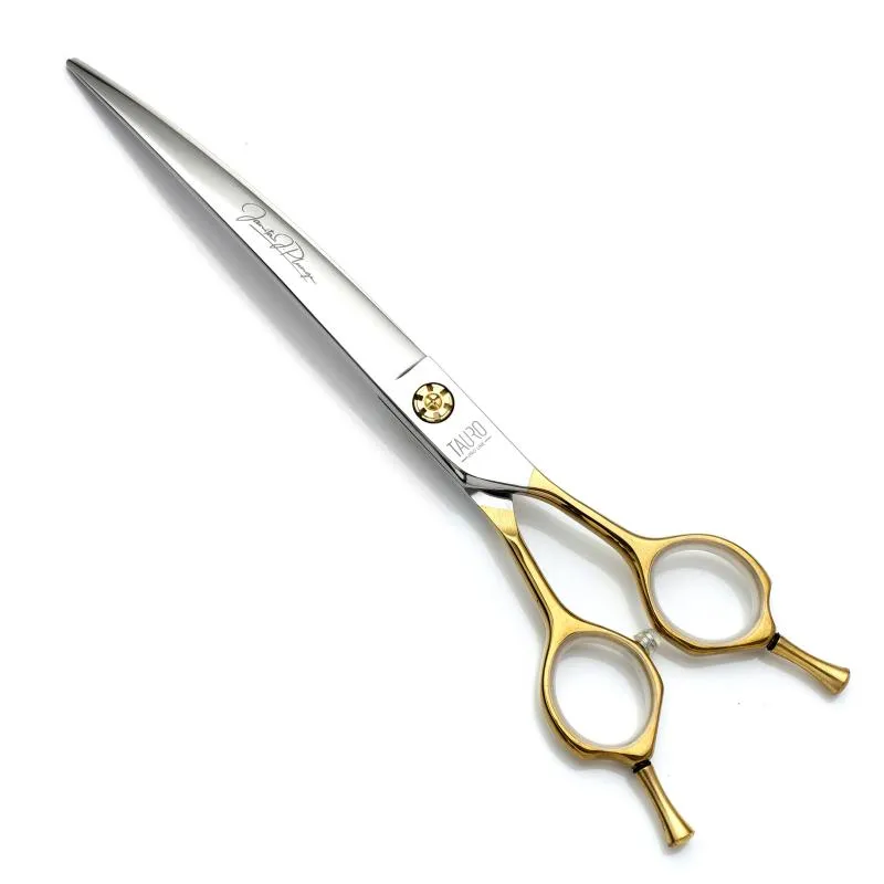 Tauro Pro Line Pro shear cutting scissors Janita Plungė line, for the right-handed, 440c stainless steel, golden handles