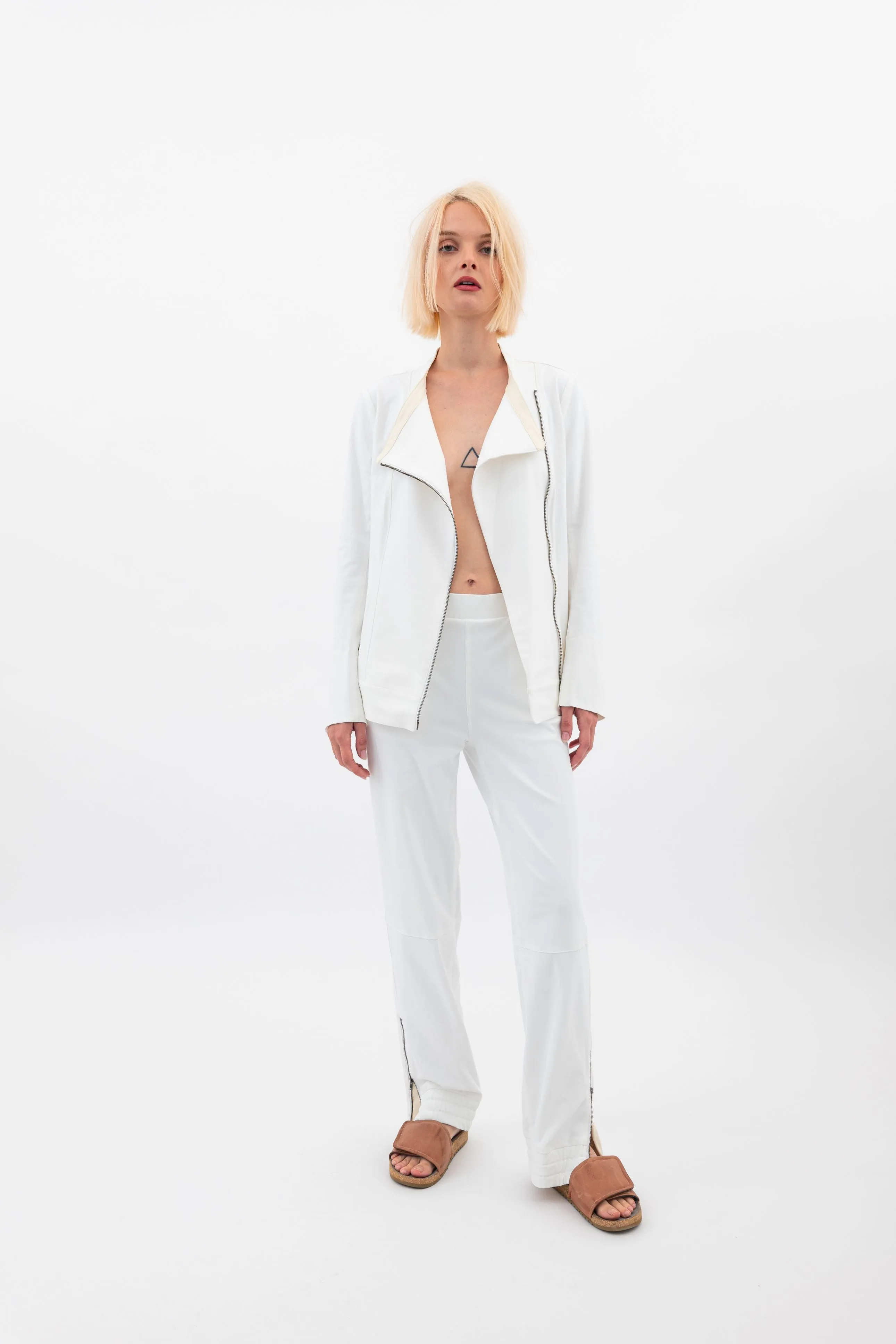 Tech Stretch Moto Jacket with Waist Drawstrings - VERACRUZ