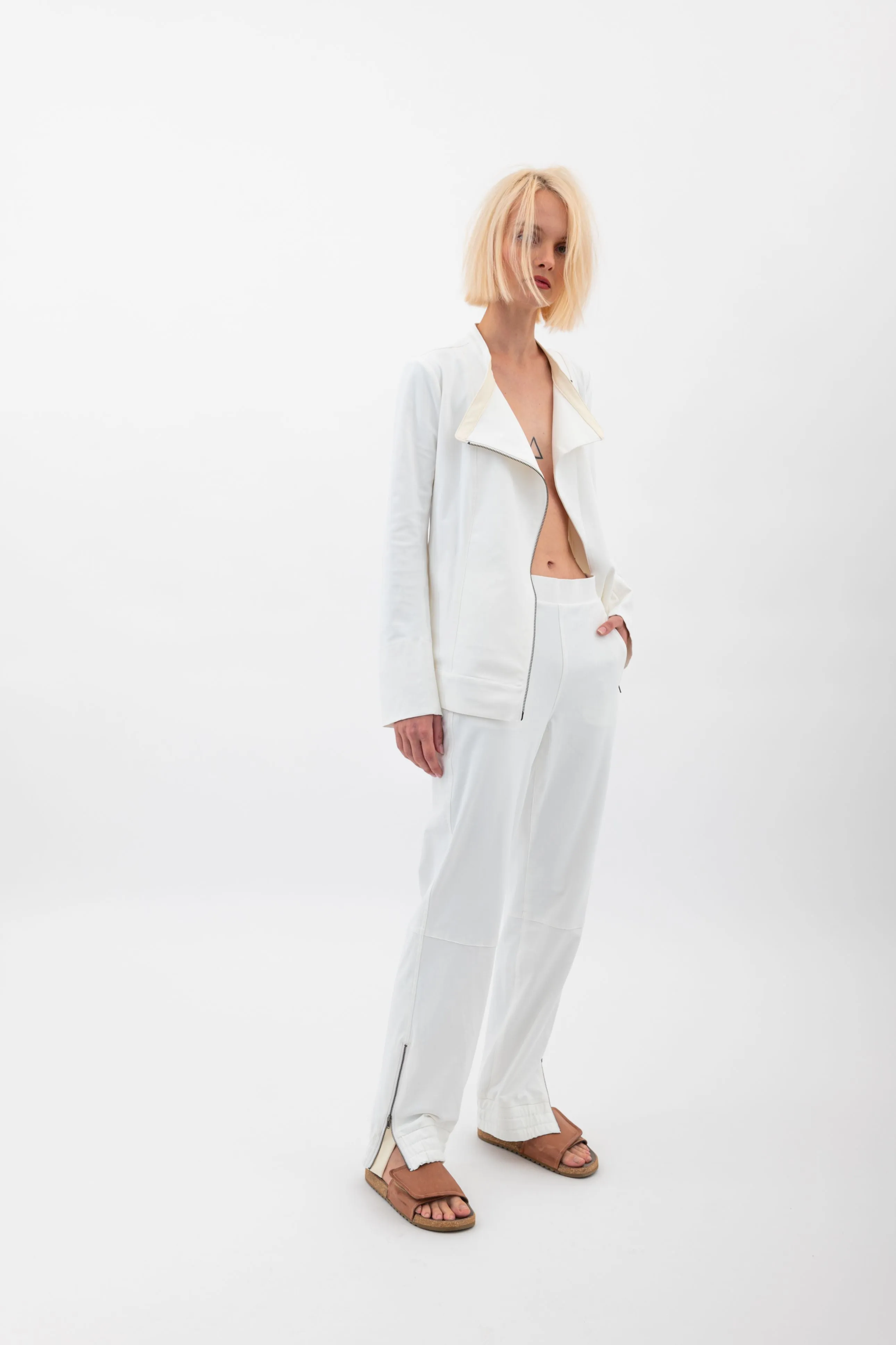 Tech Stretch Moto Jacket with Waist Drawstrings - VERACRUZ