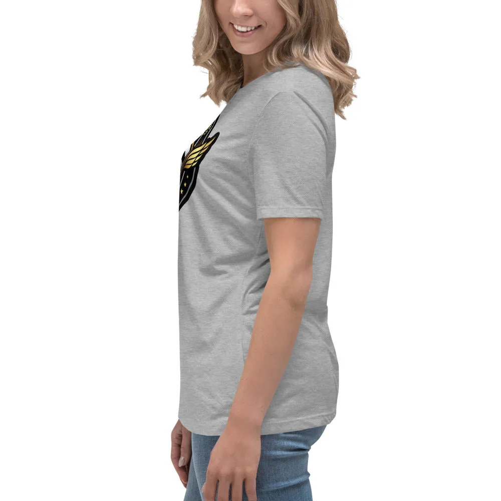 The A&G Air Force Black & Gold Women's Relaxed T-Shirt