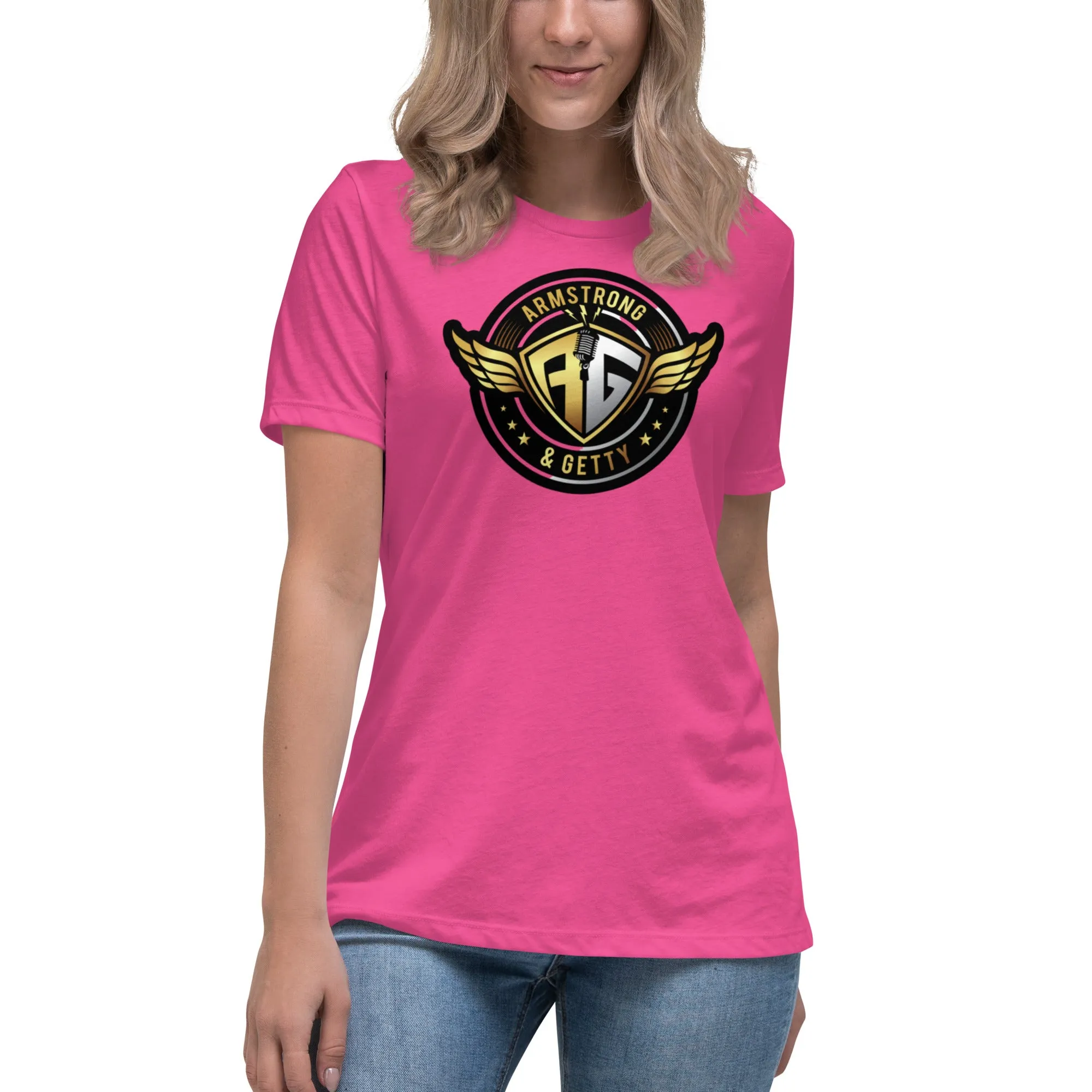 The A&G Air Force Black & Gold Women's Relaxed T-Shirt