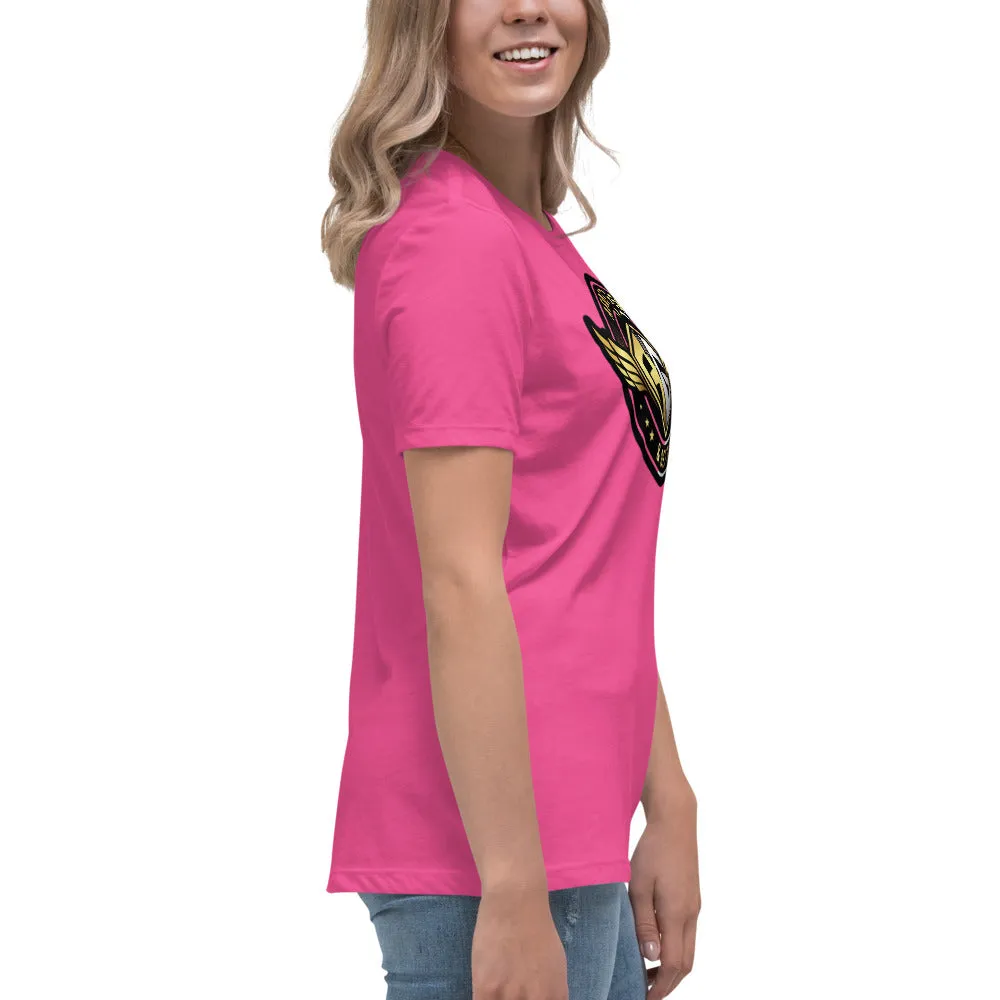 The A&G Air Force Black & Gold Women's Relaxed T-Shirt