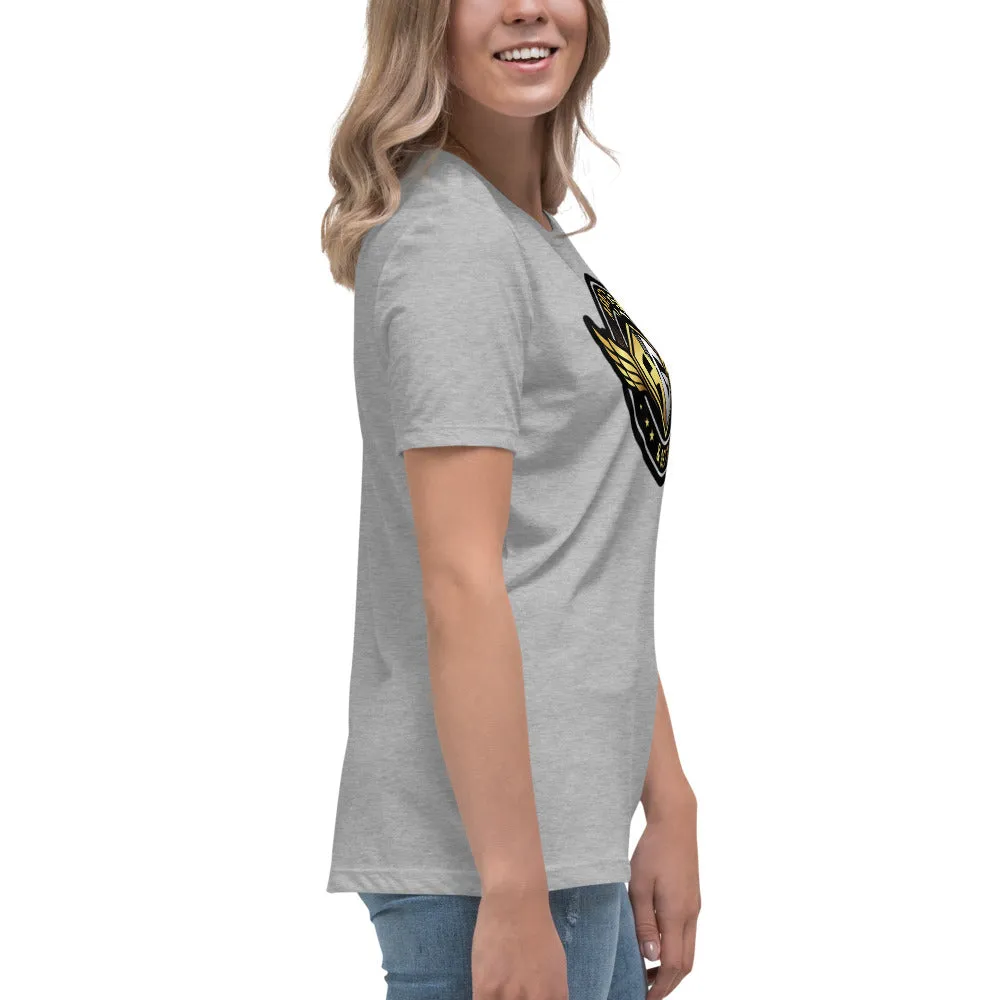 The A&G Air Force Black & Gold Women's Relaxed T-Shirt