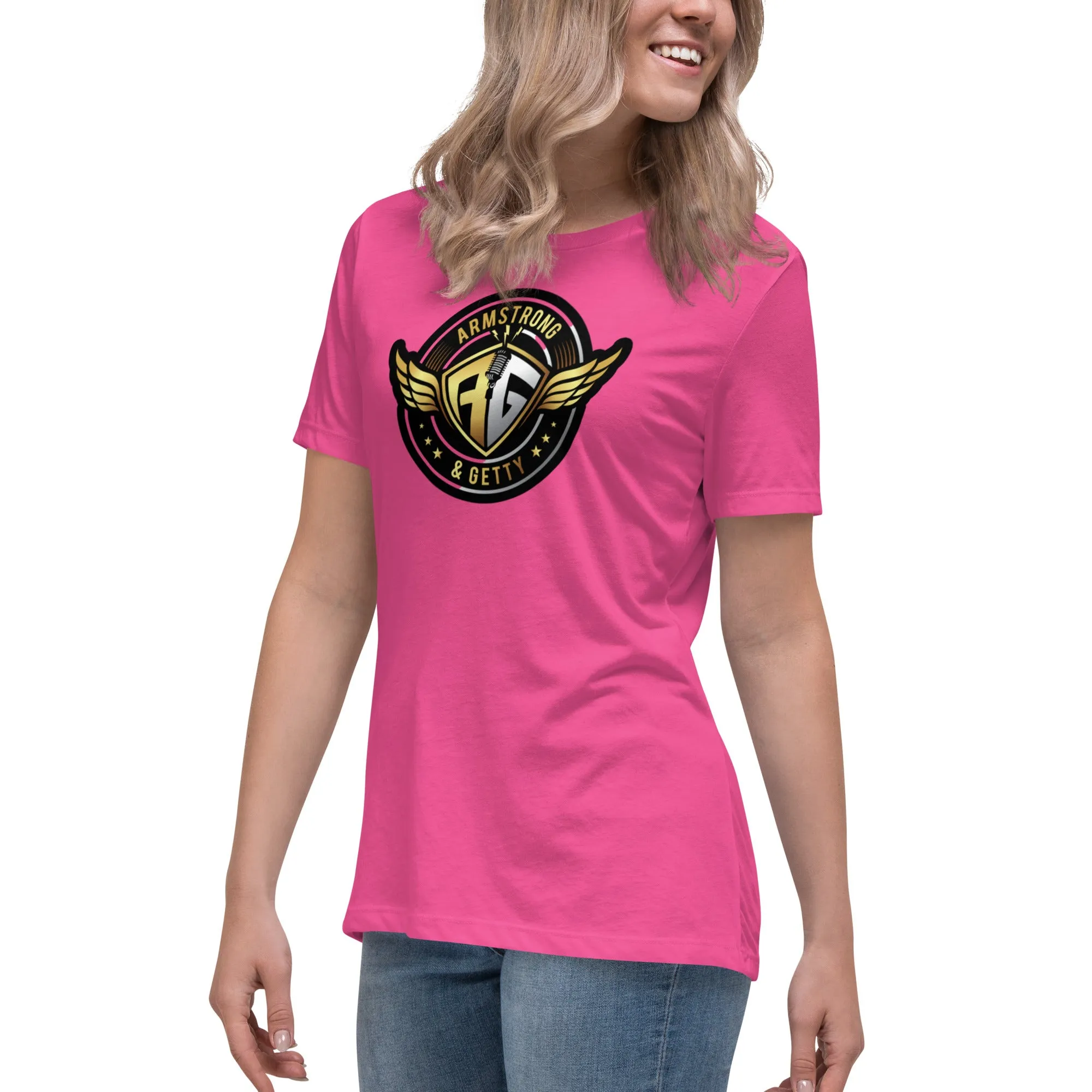 The A&G Air Force Black & Gold Women's Relaxed T-Shirt