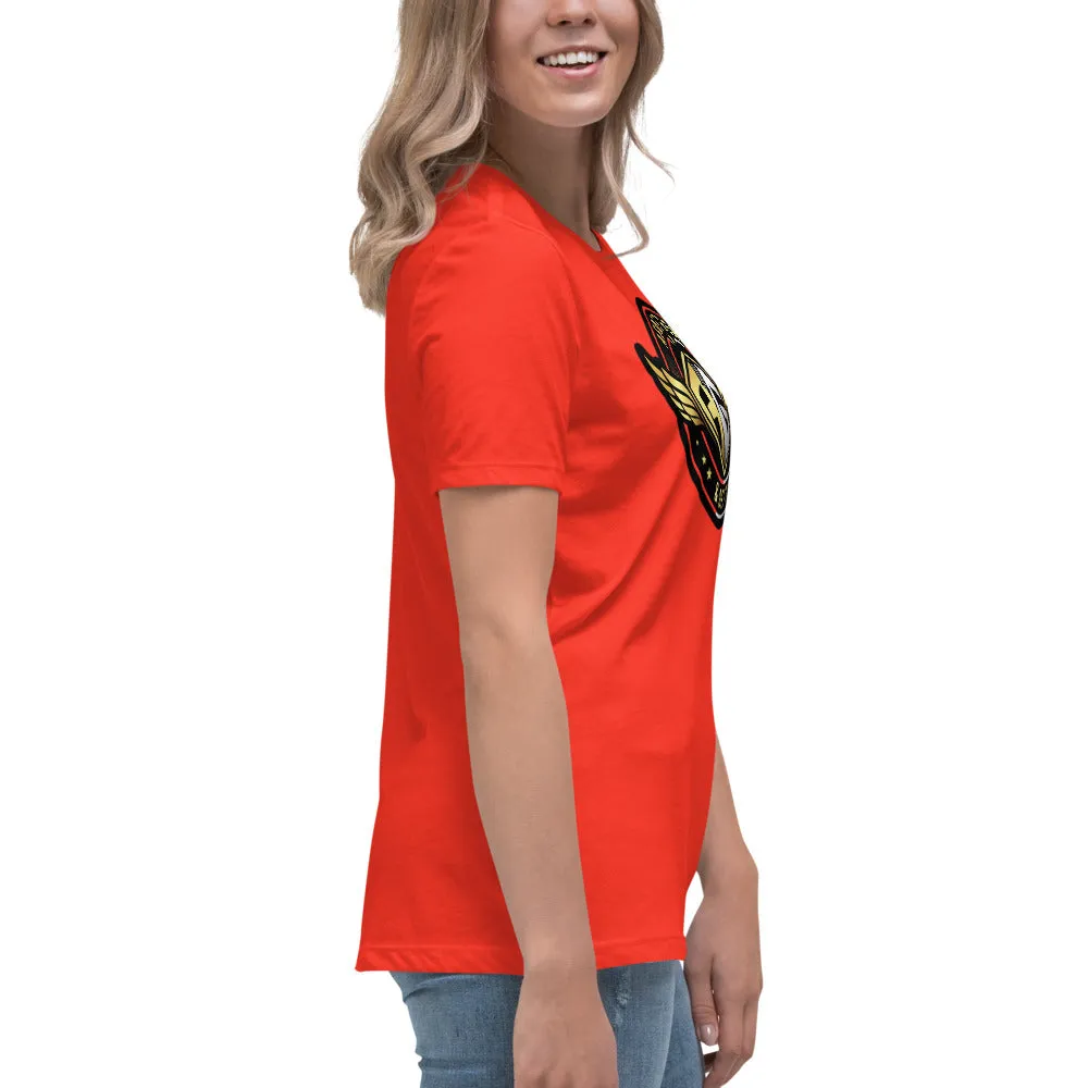 The A&G Air Force Black & Gold Women's Relaxed T-Shirt