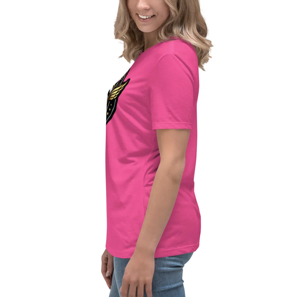 The A&G Air Force Black & Gold Women's Relaxed T-Shirt