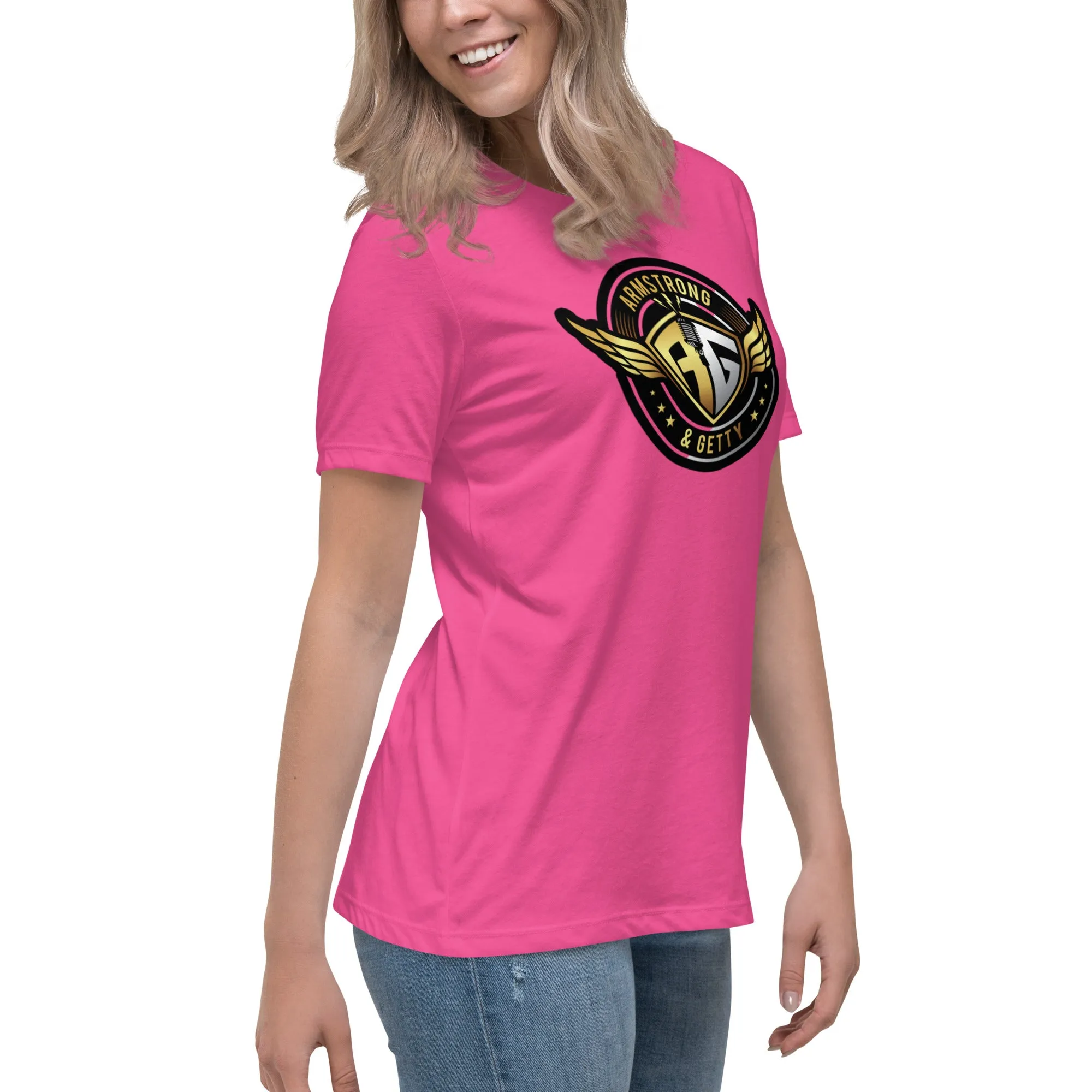 The A&G Air Force Black & Gold Women's Relaxed T-Shirt