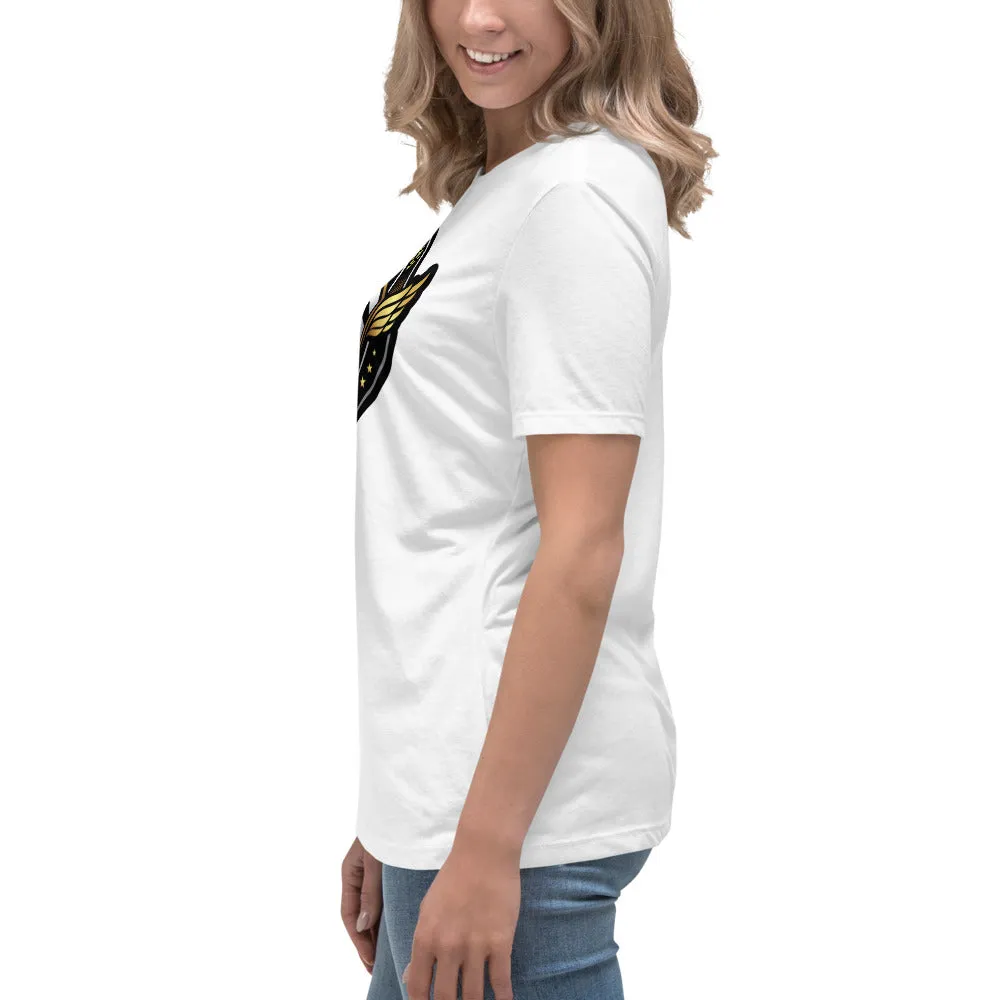 The A&G Air Force Black & Gold Women's Relaxed T-Shirt