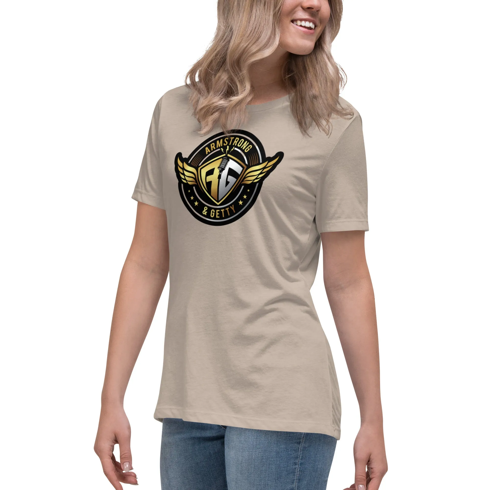 The A&G Air Force Black & Gold Women's Relaxed T-Shirt