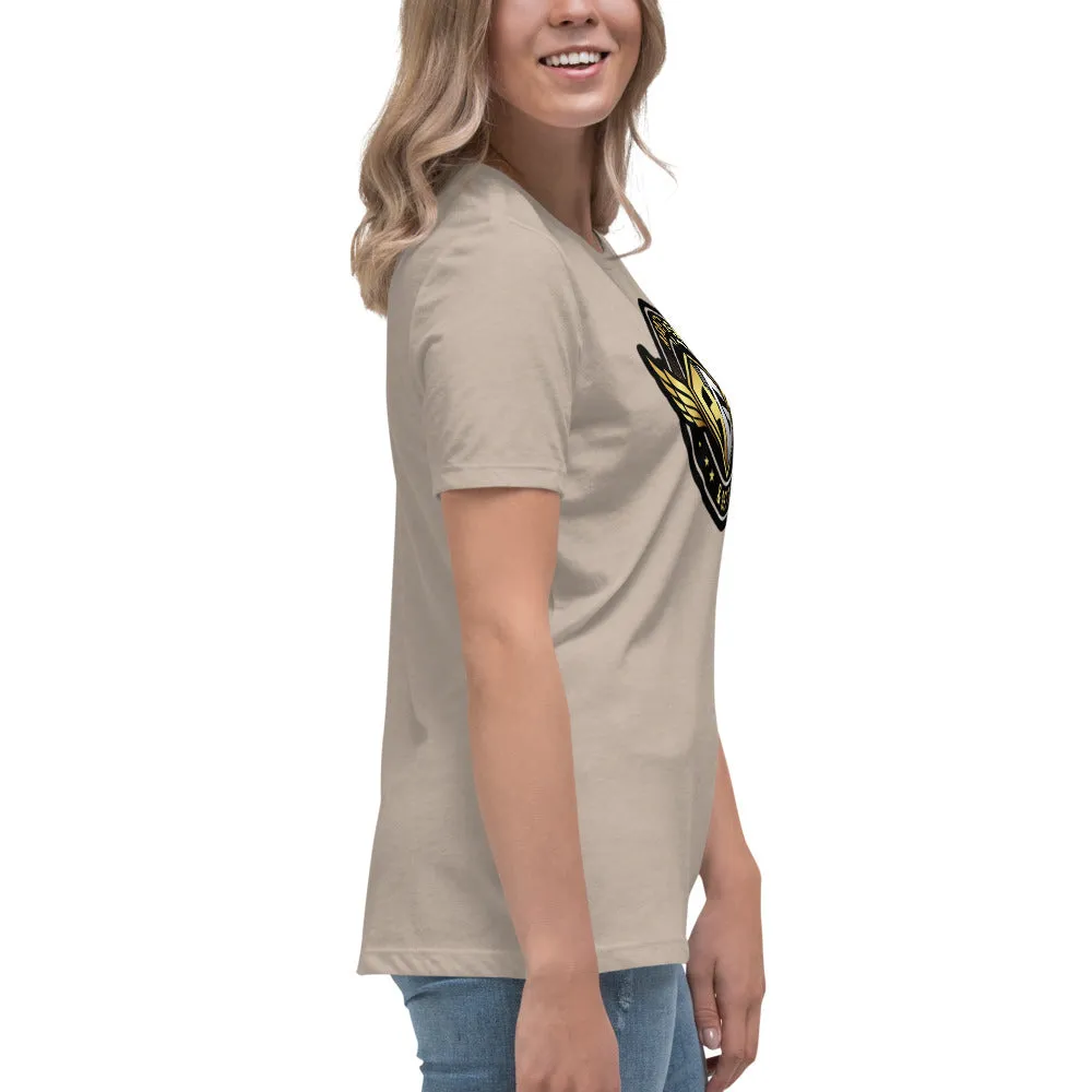The A&G Air Force Black & Gold Women's Relaxed T-Shirt