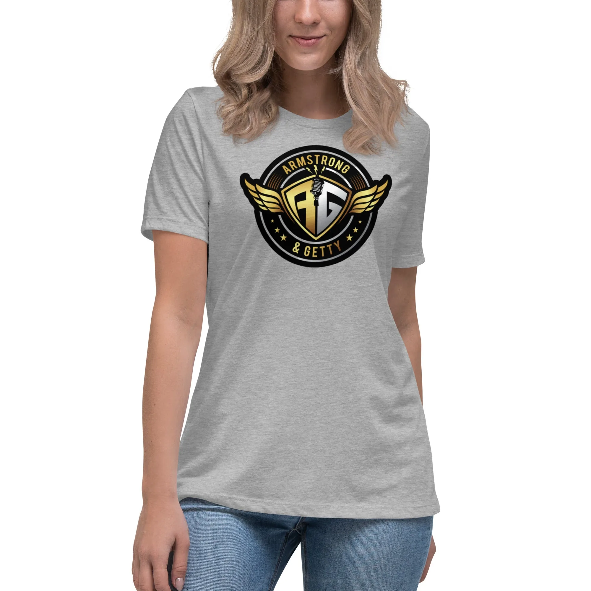 The A&G Air Force Black & Gold Women's Relaxed T-Shirt