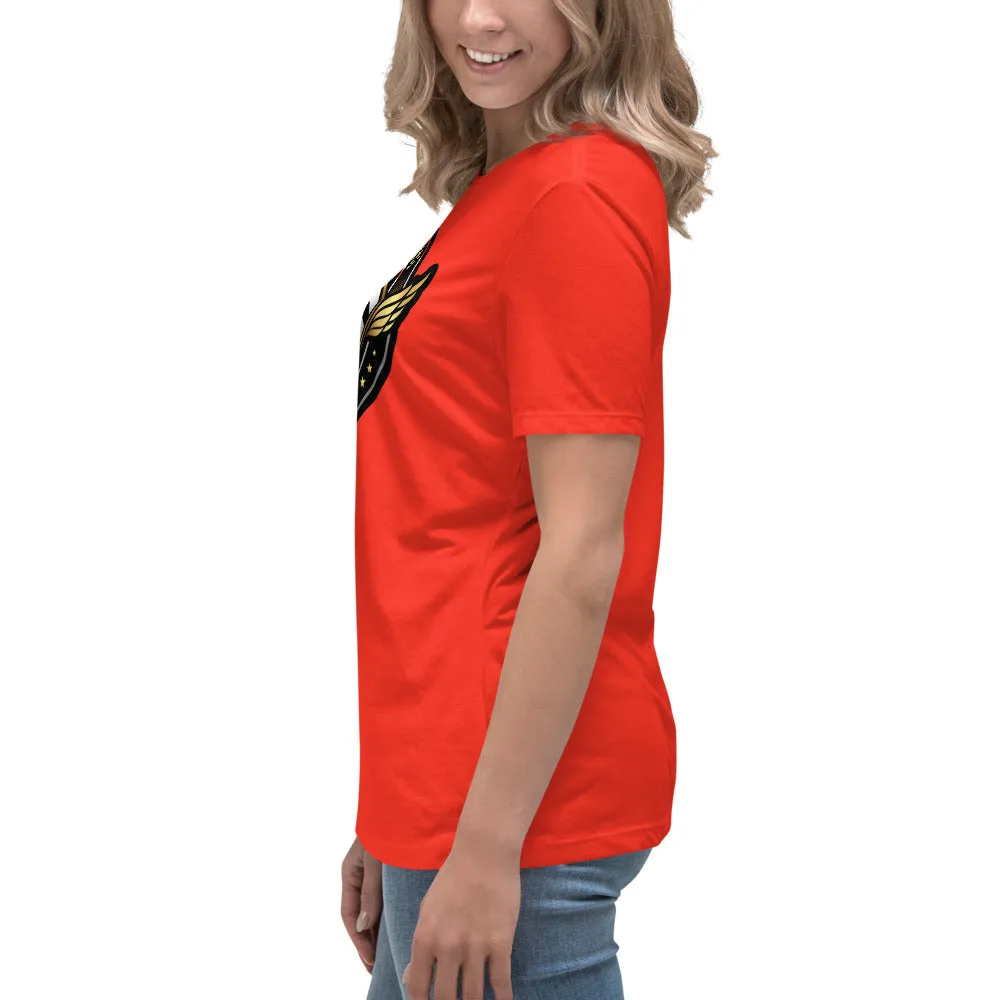 The A&G Air Force Black & Gold Women's Relaxed T-Shirt