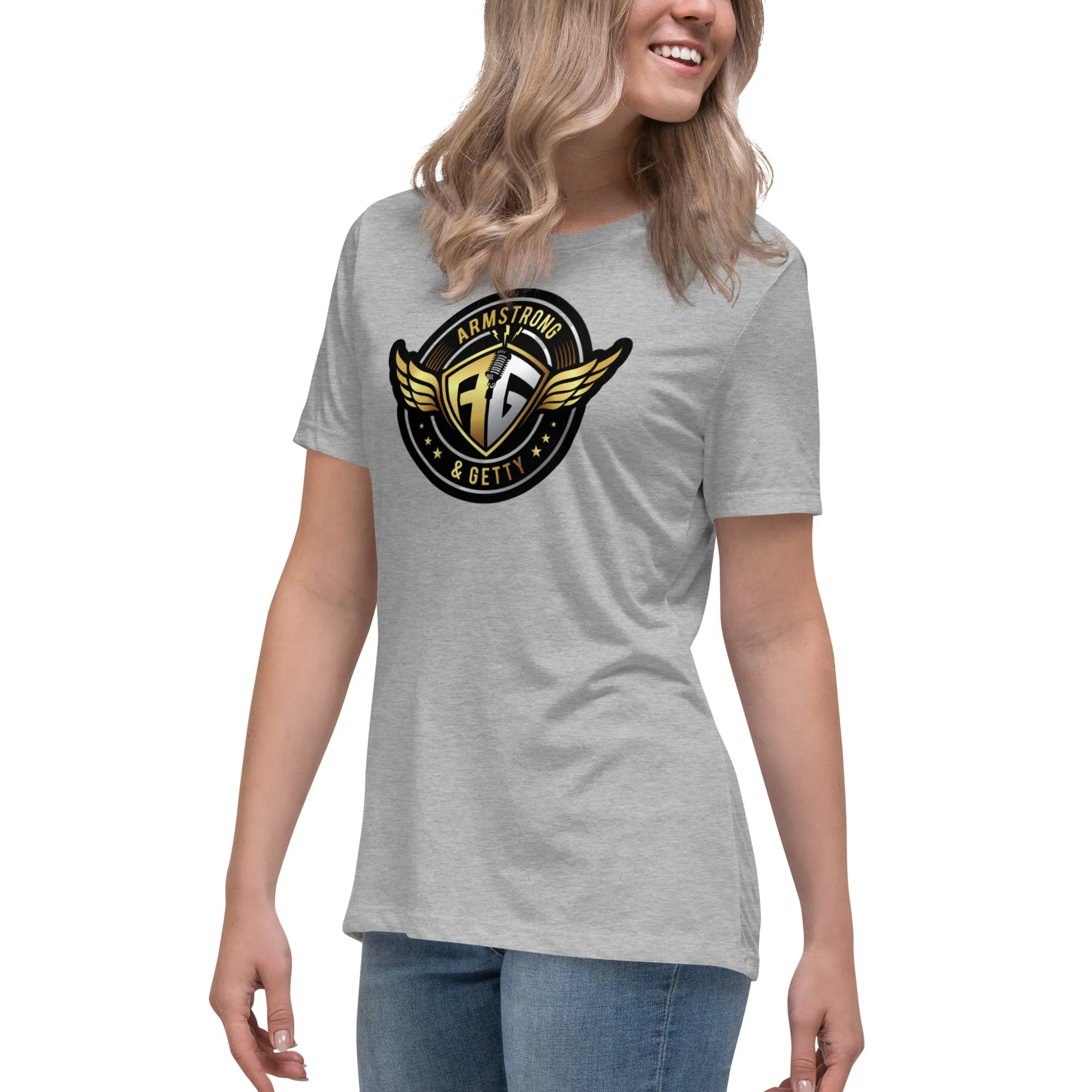 The A&G Air Force Black & Gold Women's Relaxed T-Shirt