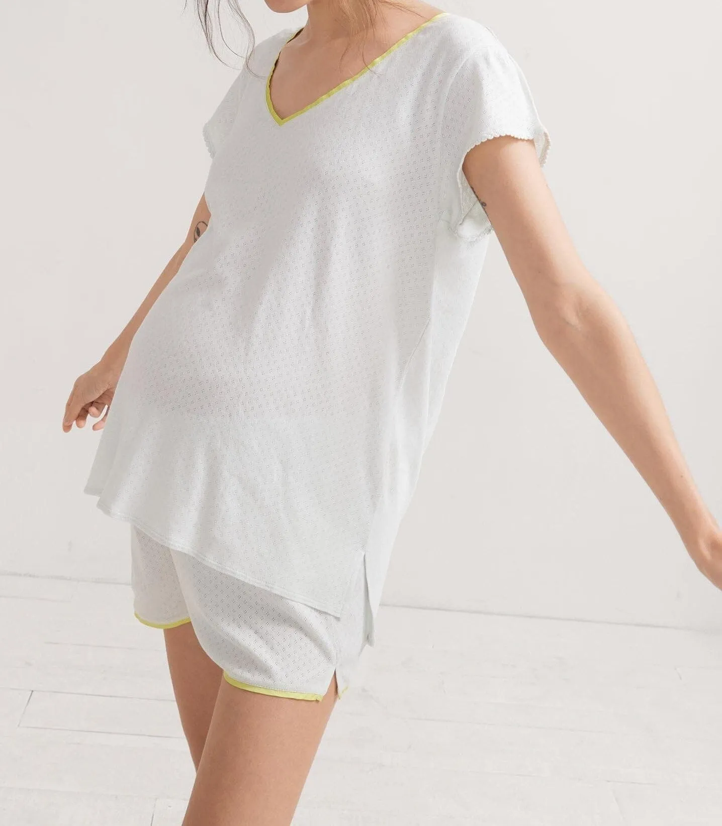 The Pointelle Short PJ Set
