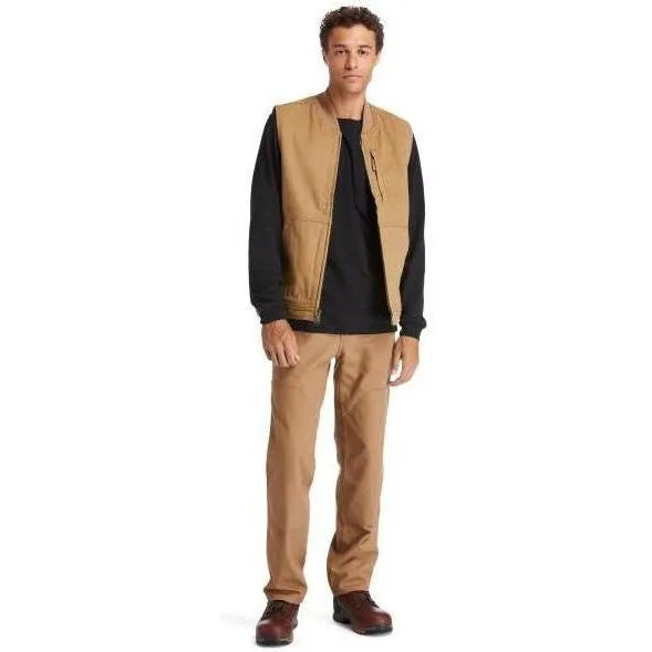Timberland Pro Men's Gritman Lined Work Vest - Dark Wheat - TB0A1VBFD02