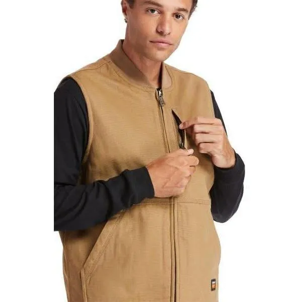 Timberland Pro Men's Gritman Lined Work Vest - Dark Wheat - TB0A1VBFD02