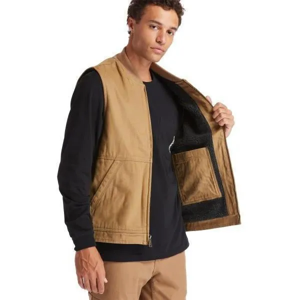 Timberland Pro Men's Gritman Lined Work Vest - Dark Wheat - TB0A1VBFD02