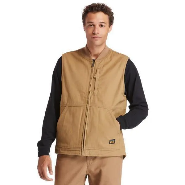 Timberland Pro Men's Gritman Lined Work Vest - Dark Wheat - TB0A1VBFD02