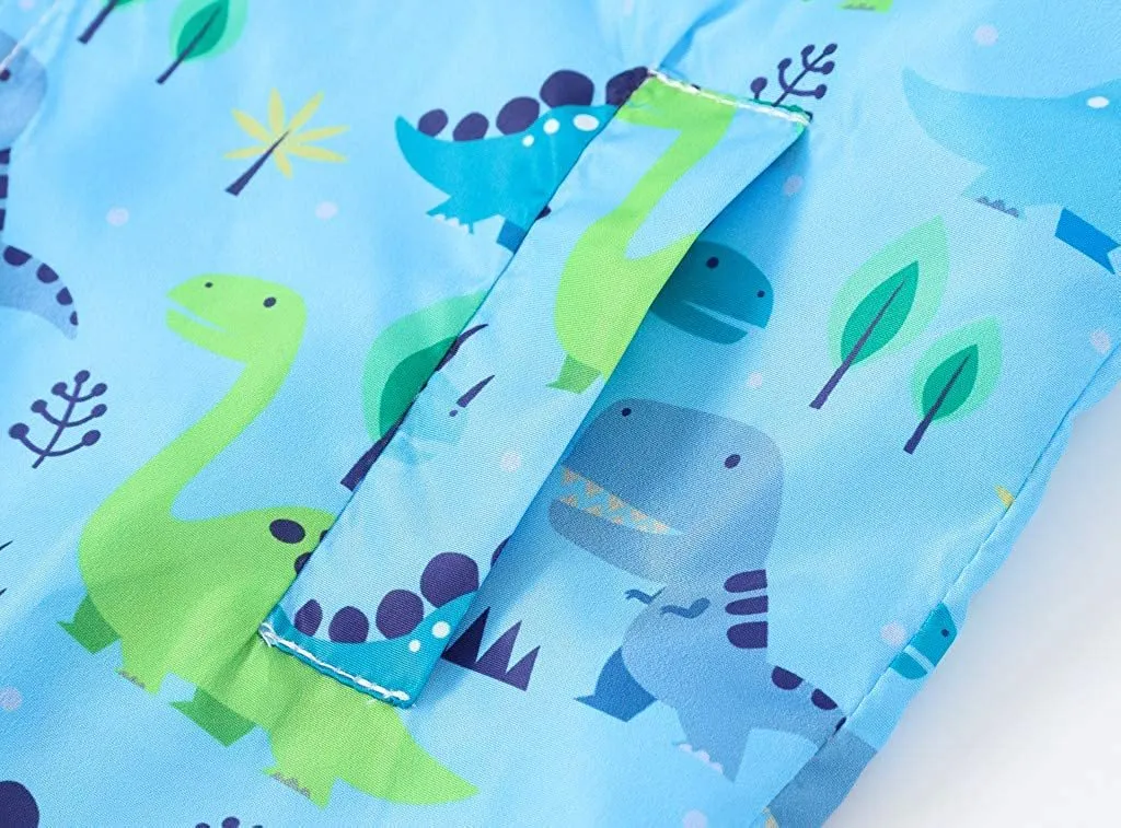 Toddler Boys Girls Jacket Hooded Trench Dinosaur Lightweight Kids Coats Windbreaker Outdoor