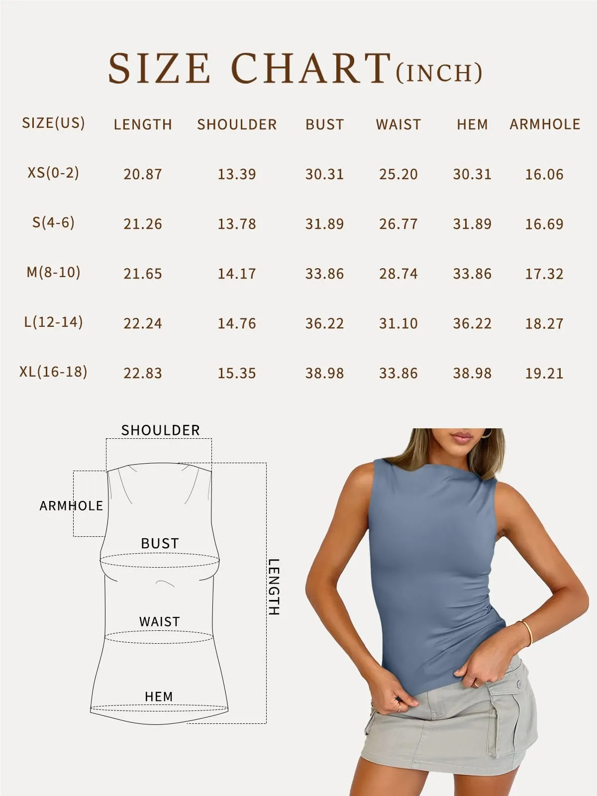 Trendy Queen Women Going Out Casual Tank Tops Spring Summer Basic Cute 2024 Sleeveless Shirt Y2K Fashion Outfit Clothes Black S
