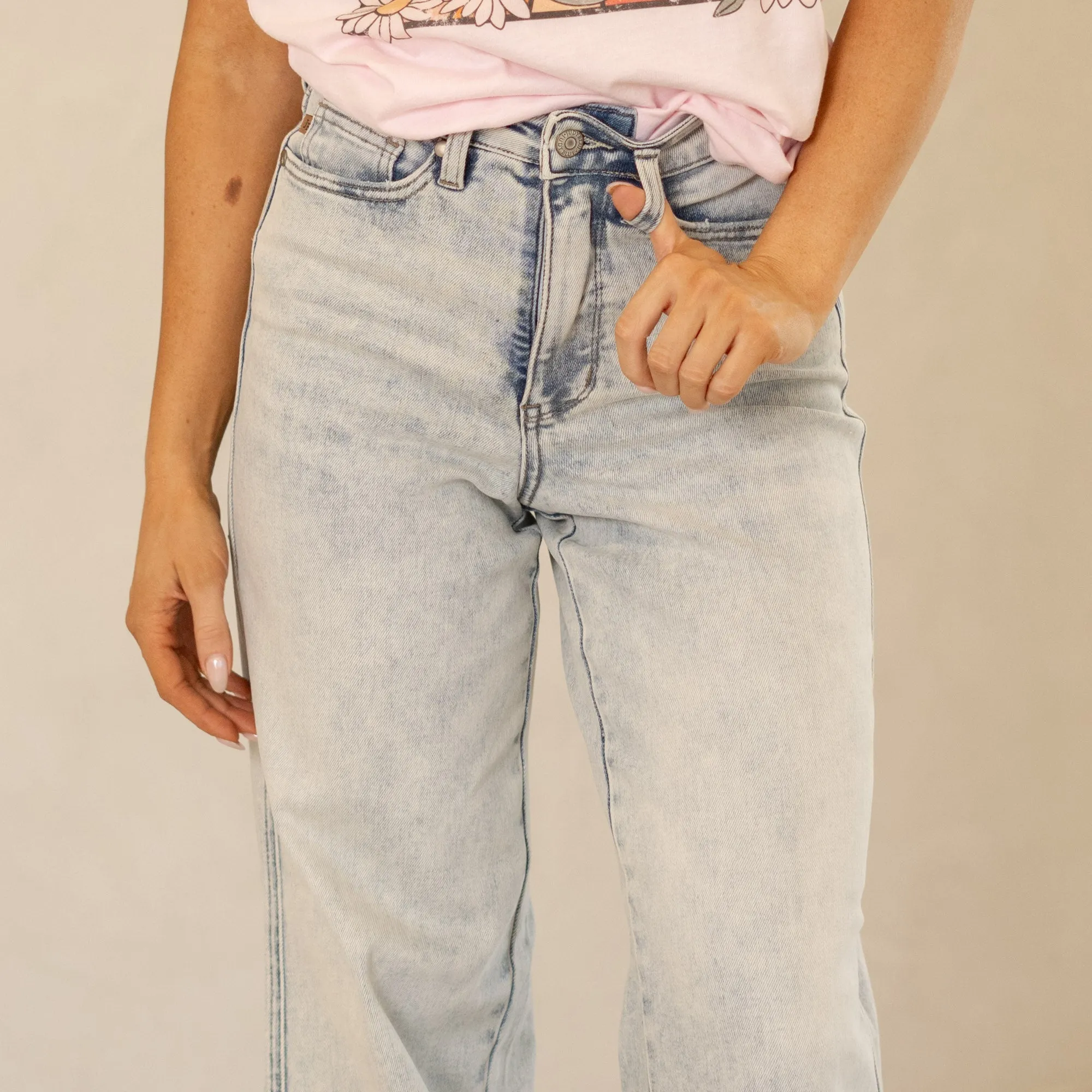 Tummy Control Top High Rise Wide Leg Regular & Plus Sizes