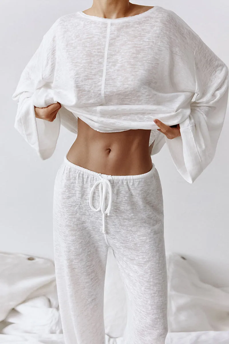 UJ0356 Sheer Shirt and Pants Set