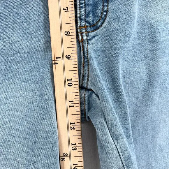 UNIVERSAL STANDARD Etta High Rise Straight Leg Jeans Womens 2 Distressed Washed