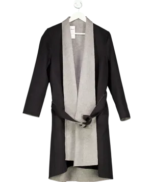 Uterque Black Long Coat UK M