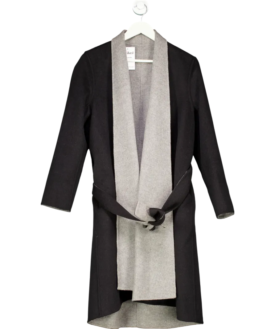 Uterque Black Long Coat UK M