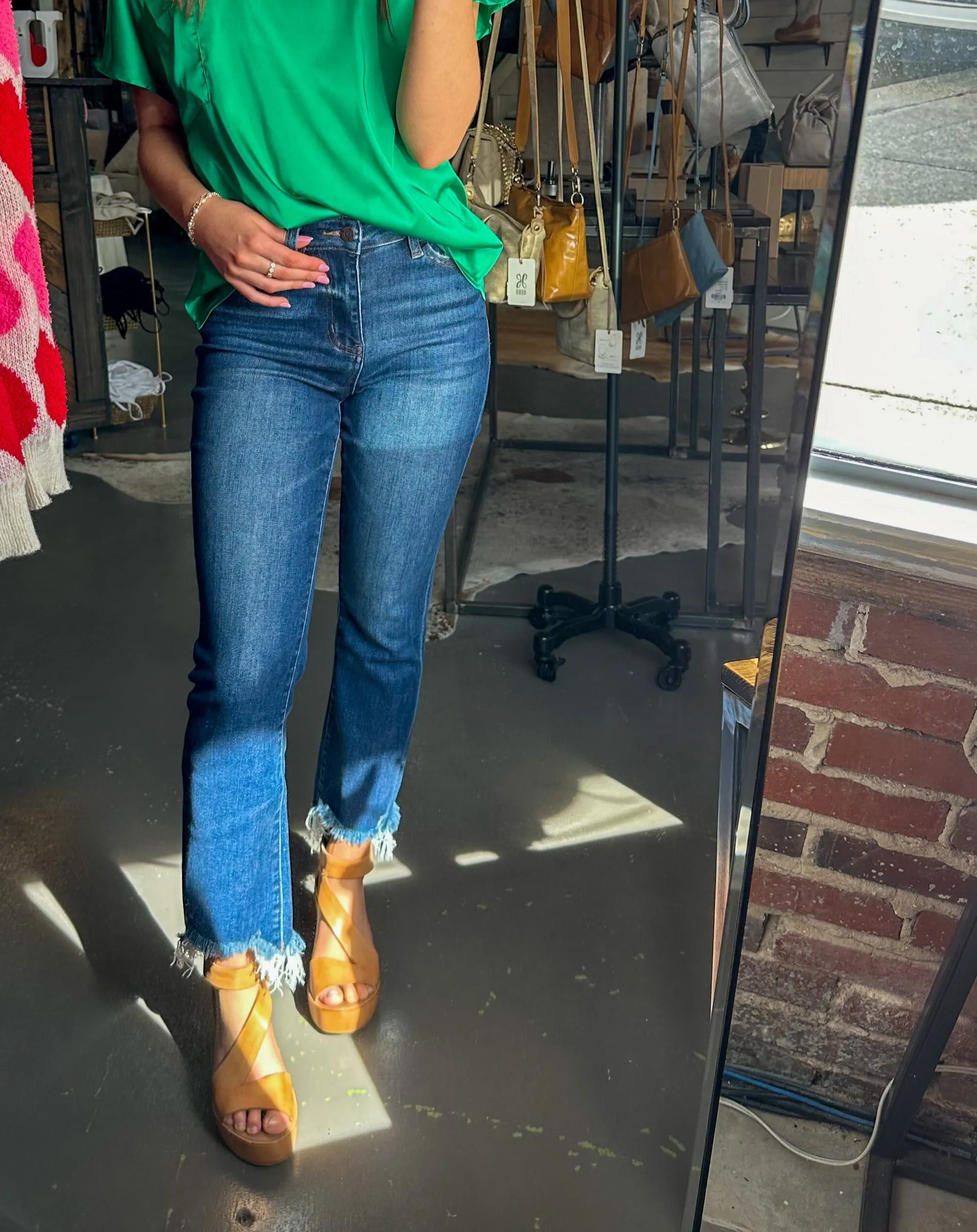 Val High rise flare jeans