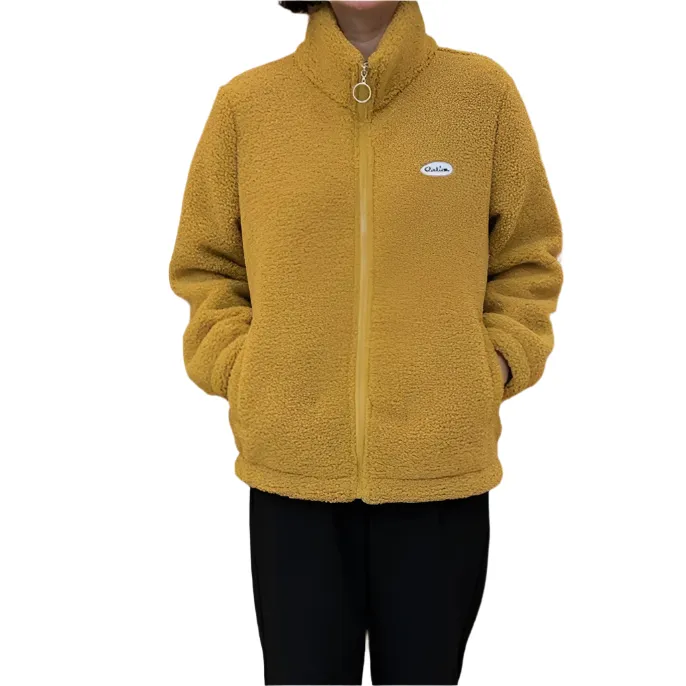 Valentina – Cozy Red Plush Winter Jacket for Women