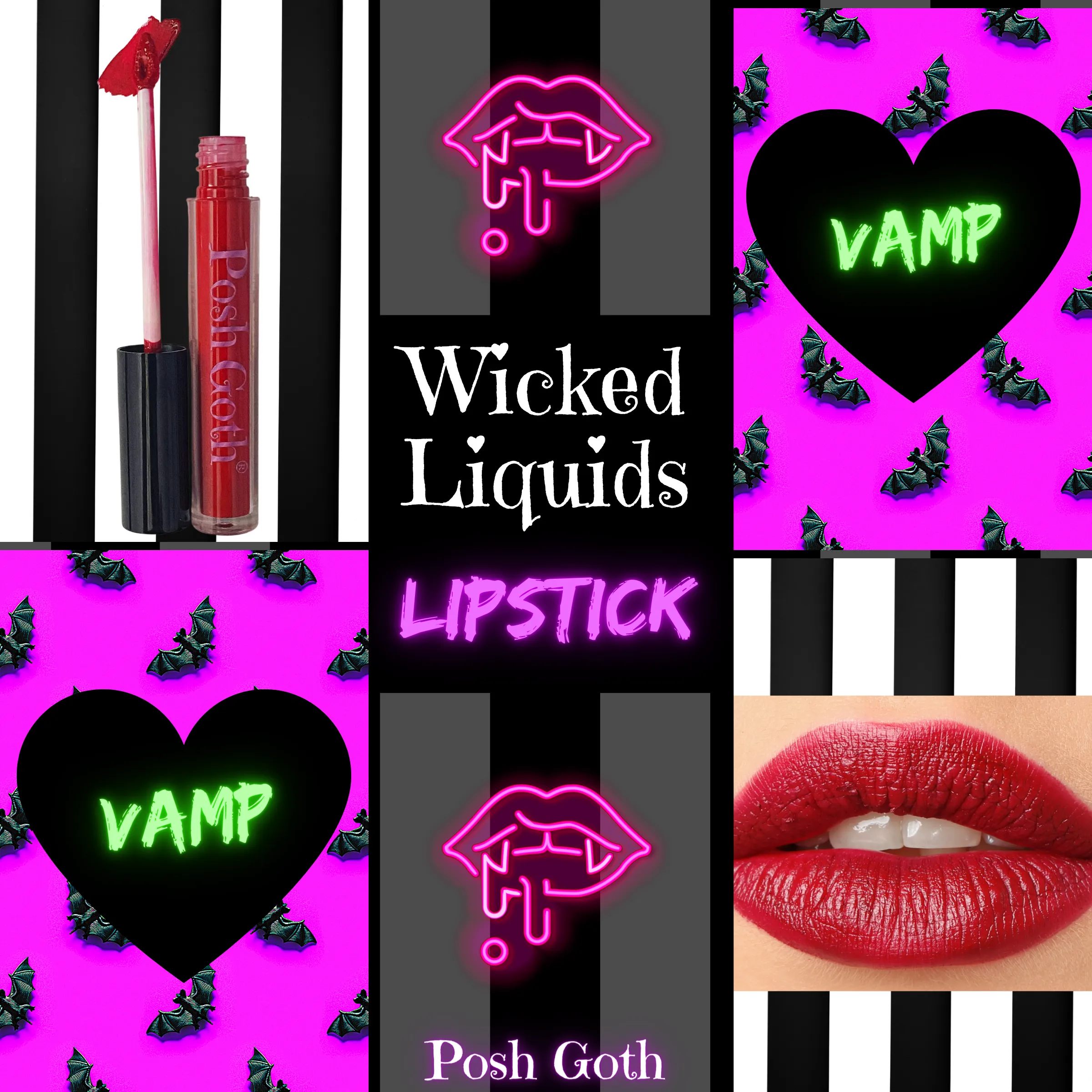 VAMP Wicked Liquids™ Brick Red Goth Lipstick Cream