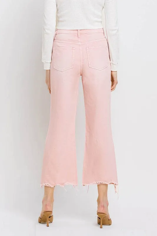 Vervet 90'S Vintage Super High Rise Crop Flare Jeans