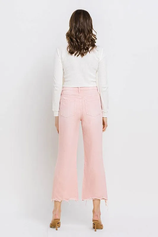 Vervet 90'S Vintage Super High Rise Crop Flare Jeans