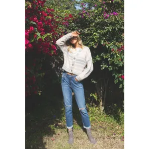 Vervet By Flying Monkey Distressed Double Cuff Mom Jeans