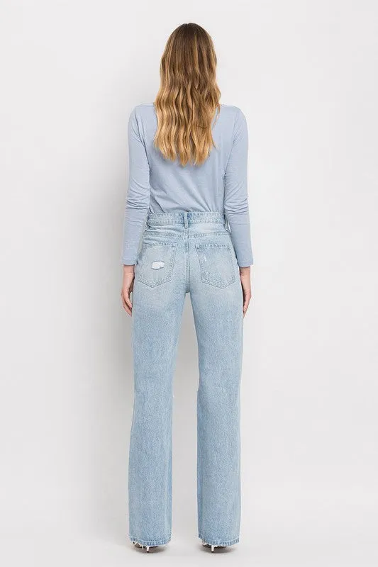 VERVET Sunny Straight Leg Distressed Jeans FINAL SALE